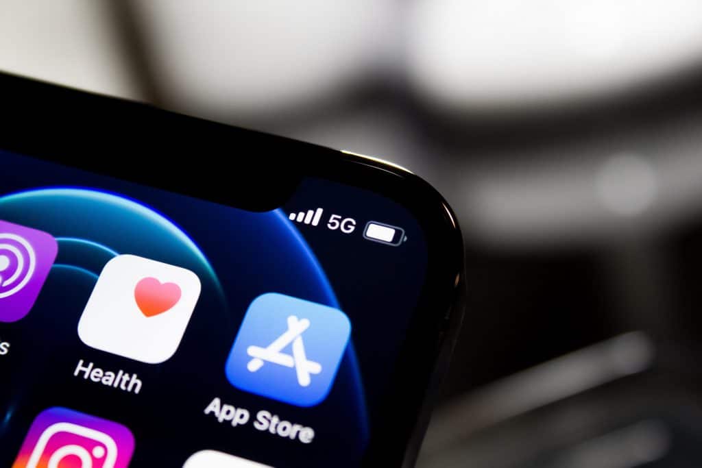iPhone with 5G