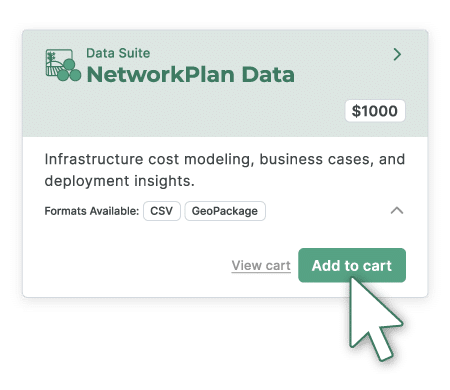 NetworkPlan Data Selection