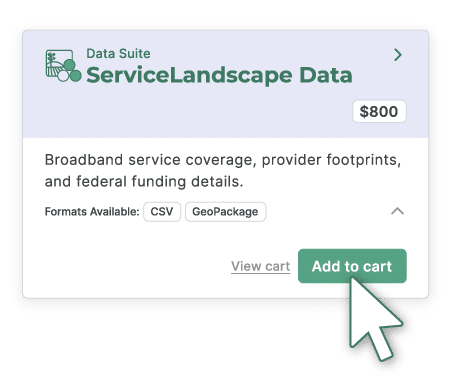 ServiceLandscape Data Selection