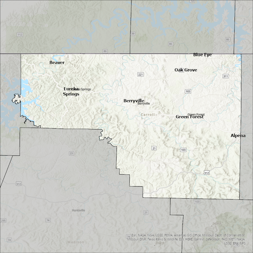 Carroll County Arkansas Gis Carroll County Ar Gis Data - Costquest Associates