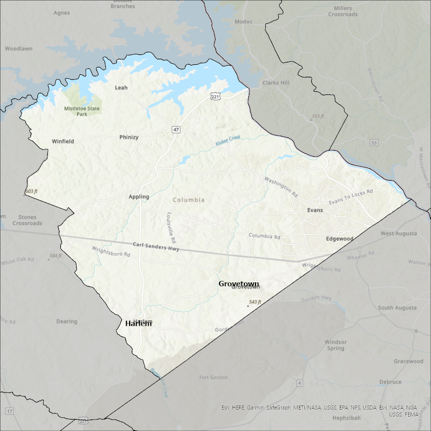 Augusta Richmond County Gis Columbia County Ga Gis Data - Costquest Associates