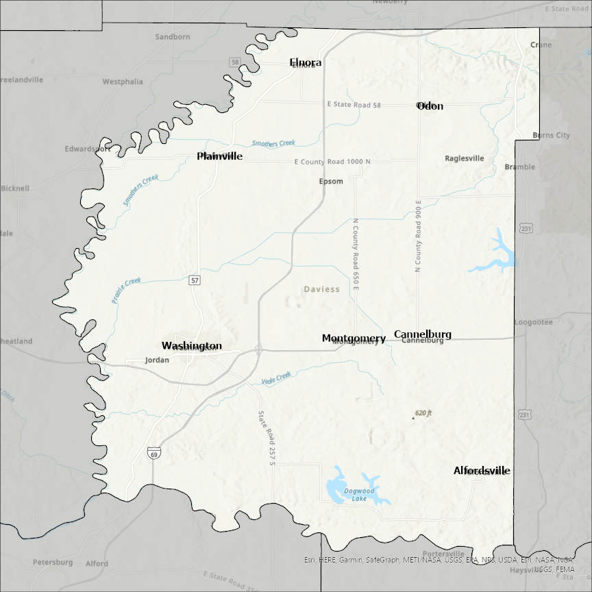 Daviess County Indiana Gis Map Daviess County In Gis Data - Costquest Associates