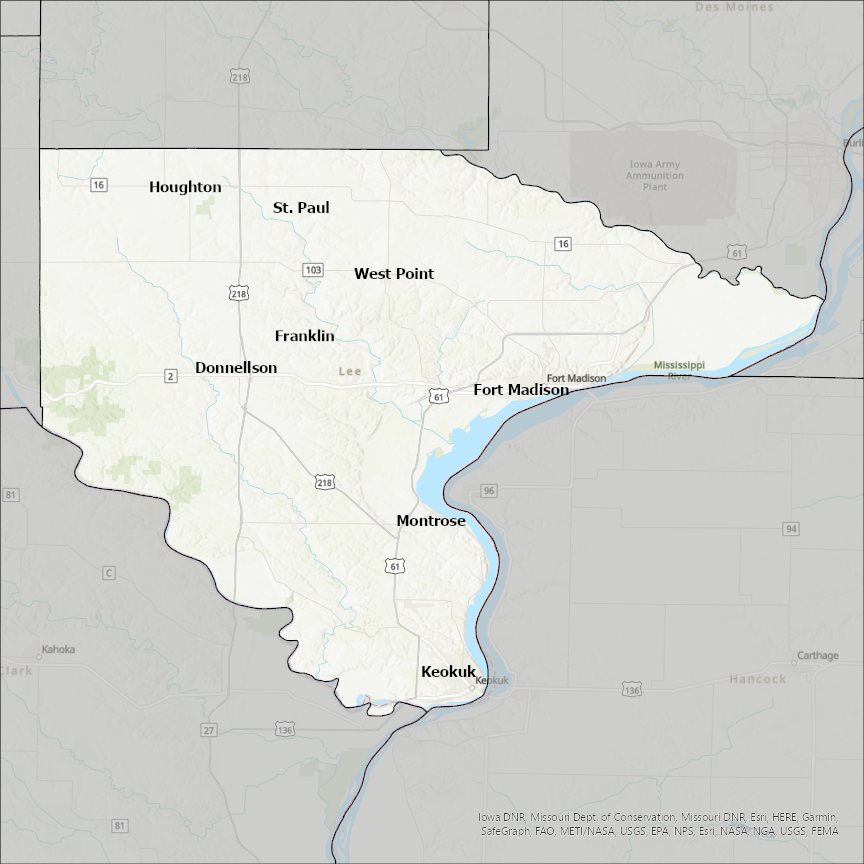 Lee County IA GIS Data - CostQuest Associates