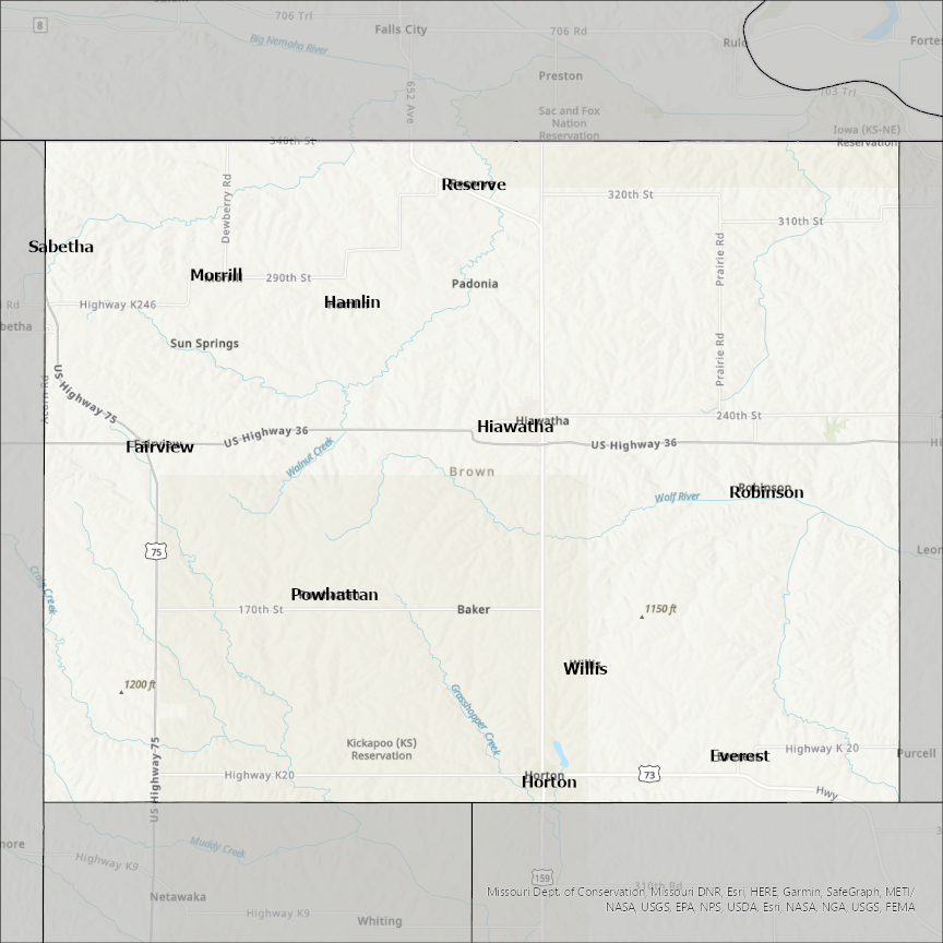 Brown County Kansas Gis Brown County Ks Gis Data - Costquest Associates