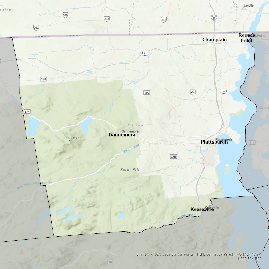 Clinton County Gis Map Clinton County Ny Gis Data - Costquest Associates
