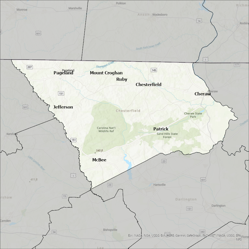 Chesterfield County Sc Gis Chesterfield County Sc Gis Data - Costquest Associates