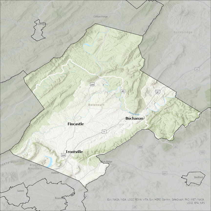 Botetourt County Va Gis Botetourt County Va Gis Data - Costquest Associates